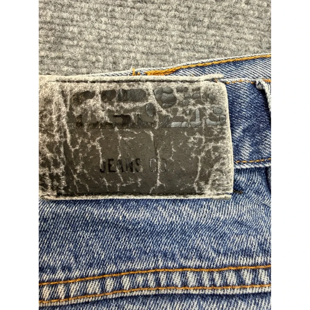 Merchant Jeans Co Mens 44 Blue Cotton Denim Carpenter Shorts Vintage Y2K Workwea